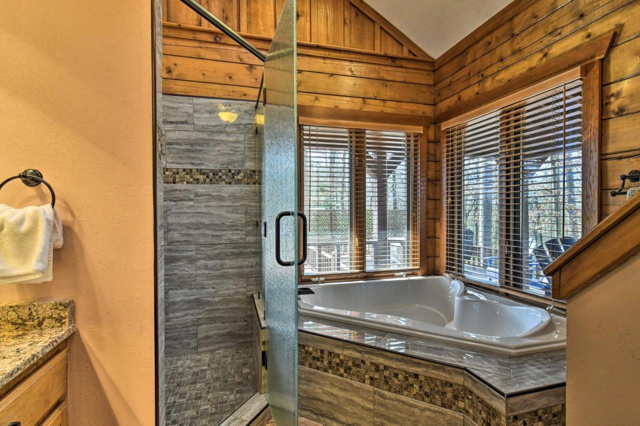 Hilltop Hot Springs Log Cabin With Hot Tub And Grill! Extérieur photo