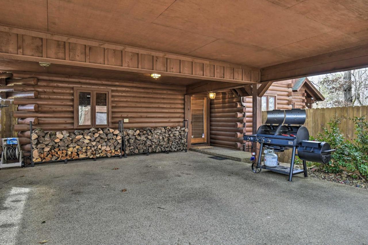 Hilltop Hot Springs Log Cabin With Hot Tub And Grill! Extérieur photo