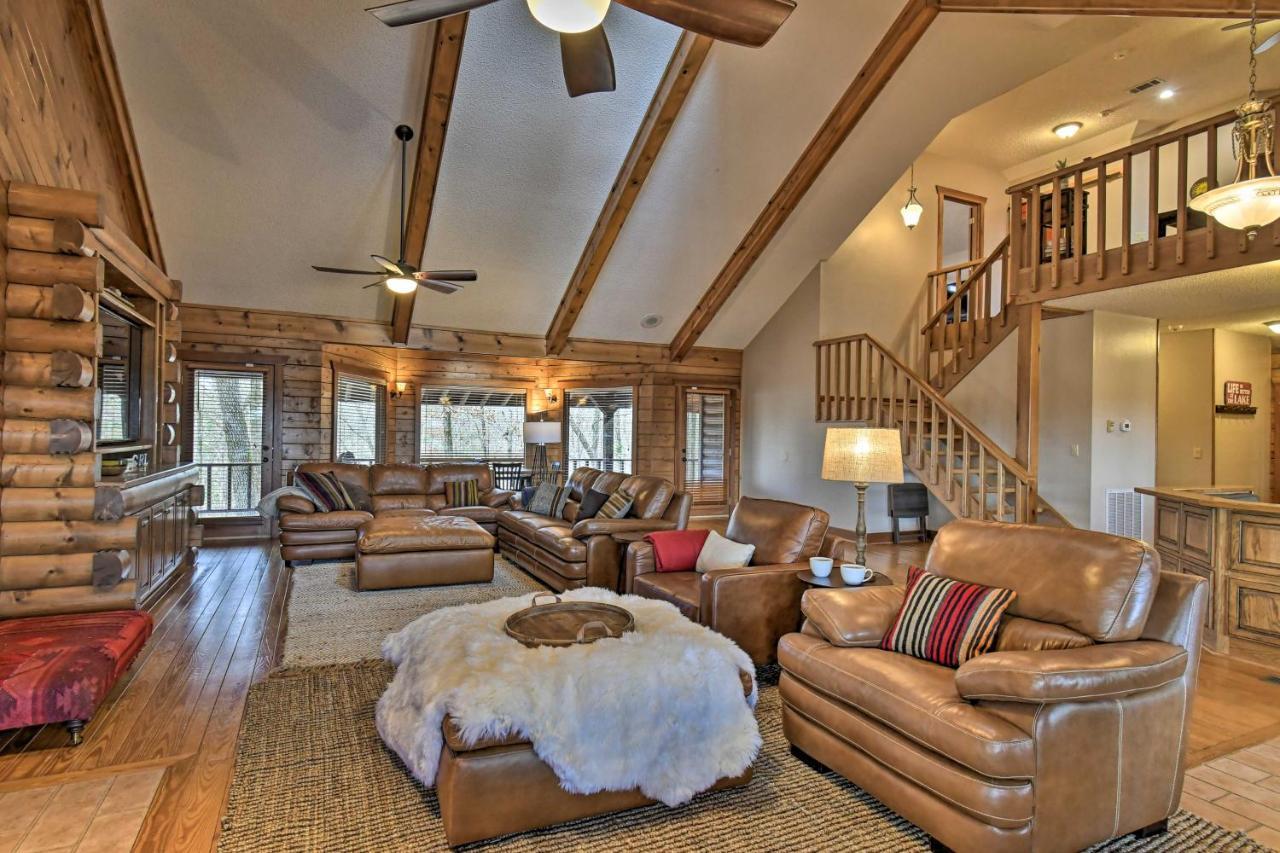 Hilltop Hot Springs Log Cabin With Hot Tub And Grill! Extérieur photo