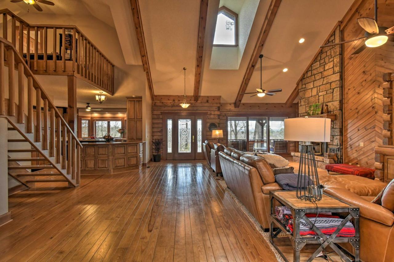 Hilltop Hot Springs Log Cabin With Hot Tub And Grill! Extérieur photo
