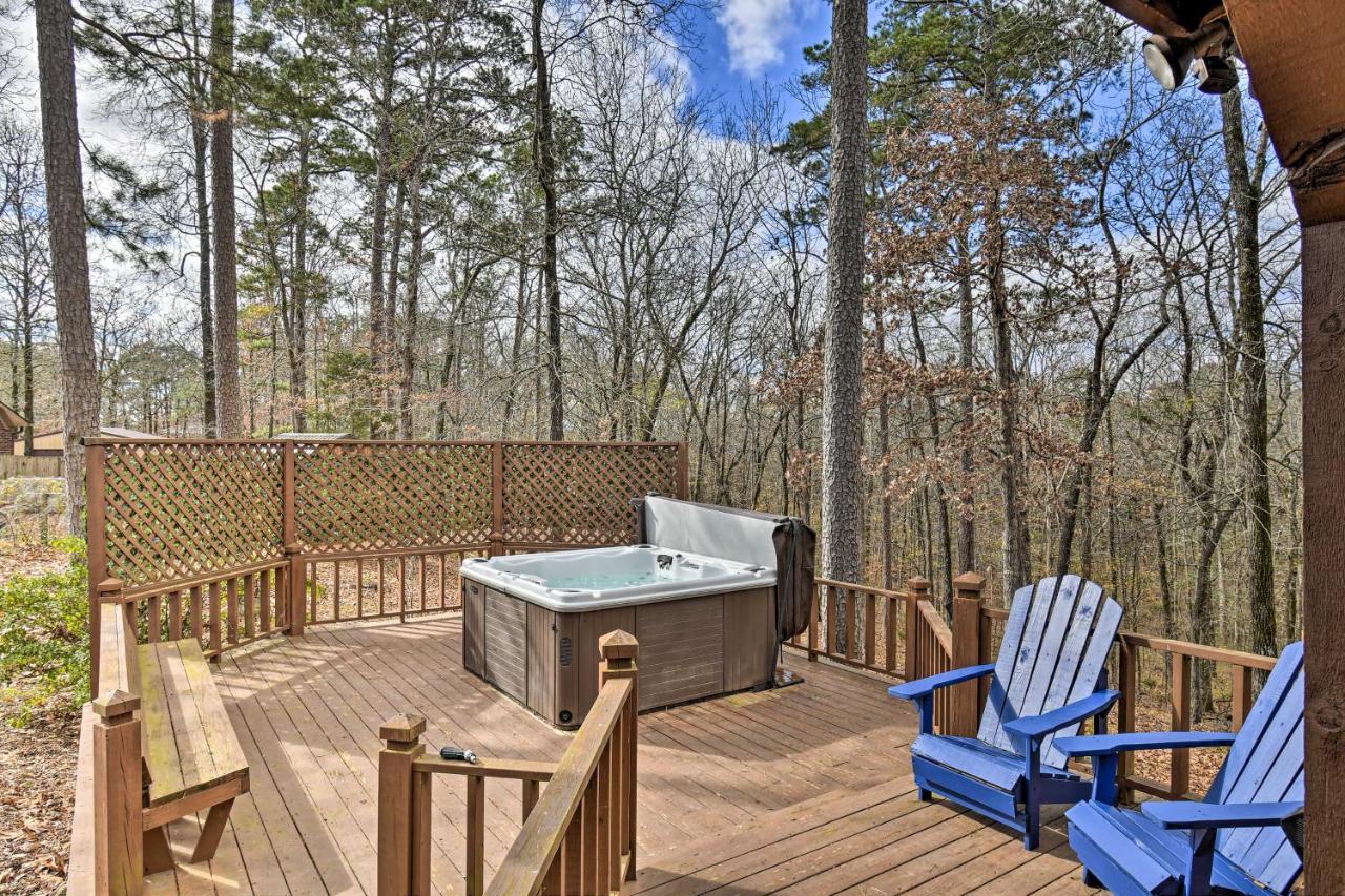 Hilltop Hot Springs Log Cabin With Hot Tub And Grill! Extérieur photo