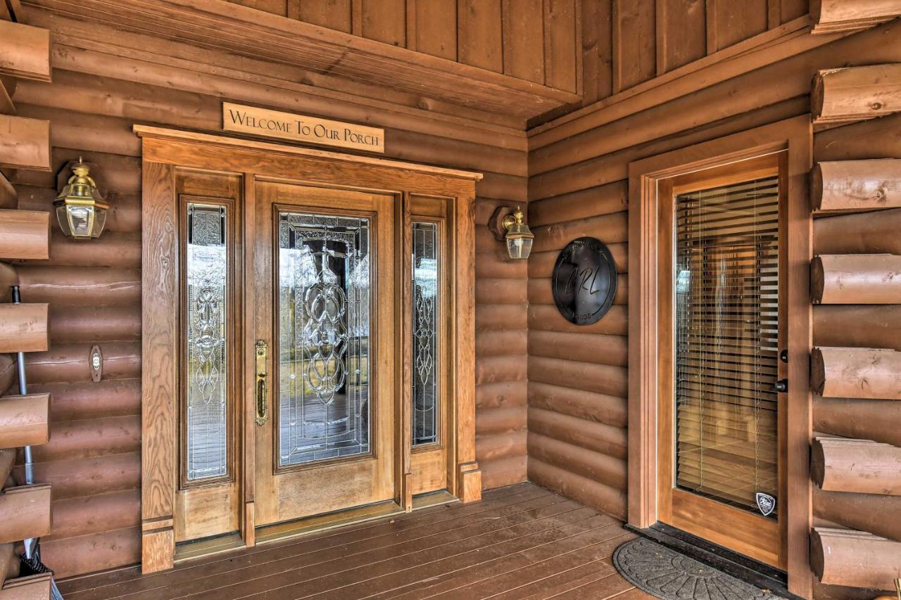 Hilltop Hot Springs Log Cabin With Hot Tub And Grill! Extérieur photo